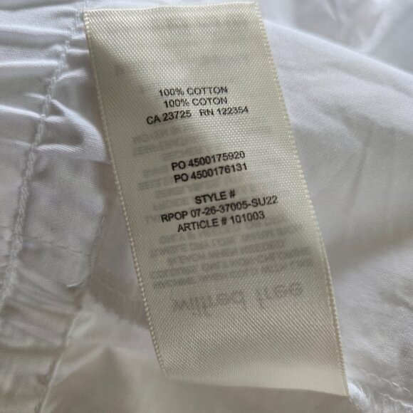 NWT Aritzia WILFRED FREE Breeze White 7" Cotton Shorts S - Picture 4 of 4